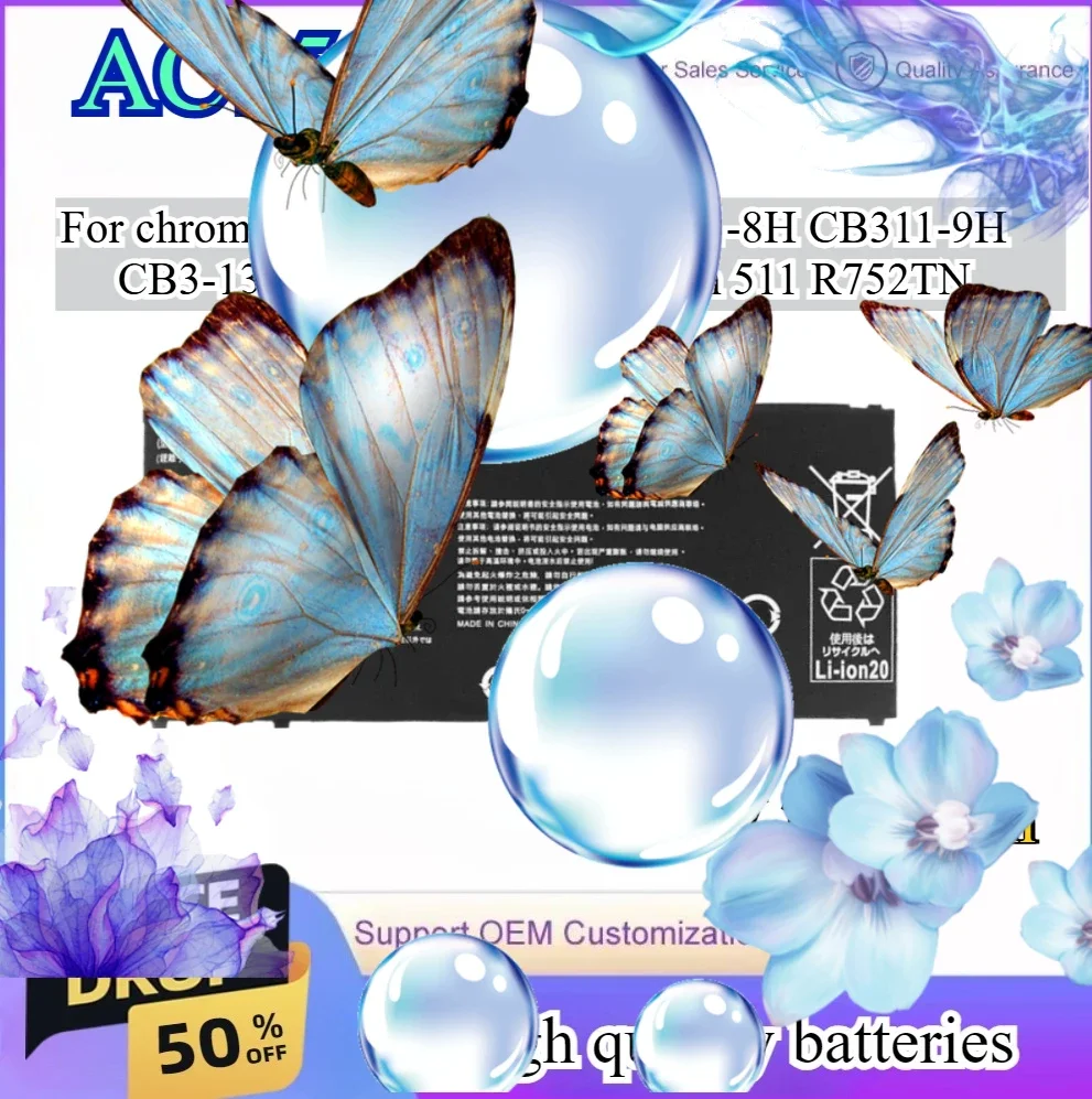 AC15A3J 3490 мАч Аккумулятор для ноутбука AC15A8J для Acer Chromebook 11 CB3-131 CB311-8H CB311-9H CB5-132T CB3-132 CP311 Spin 511 R752TN
AC15A3J 3490 мАч Аккумулятор для ноутбука AC15A8J для Acer Chromebook 11 CB3-131 CB311-8H CB311-9H CB5-132T CB3-132 CP311 Spin 511 R752TN