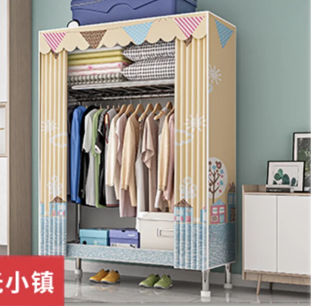 【84cm】Simple Wardrobe, Full Steel Frame, Bold and Thickened Assembly, Large Capacity
【84cm】Simple Wardrobe, Full Steel Frame, Bold and Thickened Assembly, Large Capacity