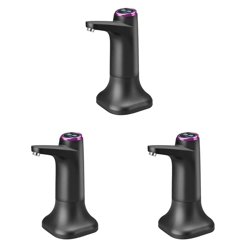 3X Electric Water Bottle Pump with Base USB Water Dispenser Portable Automatic Water Pump Bucket Bottle Dispenser Dark Gray
3X Electric Water Bottle Pump with Base USB Water Dispenser Portable Automatic Water Pump Bucket Bottle Dispenser Dark Gray