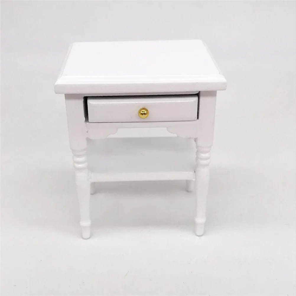 1:12 Mini House Bedside Table Miniature Wooden Furniture Mini House Scene Decoration Ornaments (White)
1:12 Mini House Bedside Table Miniature Wooden Furniture Mini House Scene Decoration Ornaments (White)