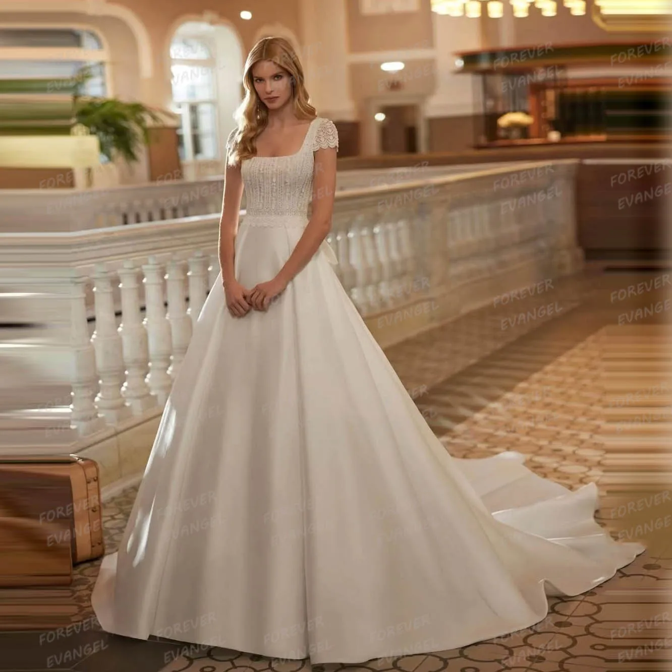 Simple Appliques 2025 Wedding Dresses A Line Woman's Sleeveless Sexy Backless Bride Gowns Cap Sleeve Vestido De Novia Customized
Simple Appliques 2025 Wedding Dresses A Line Woman's Sleeveless Sexy Backless Bride Gowns Cap Sleeve Vestido De Novia Customized