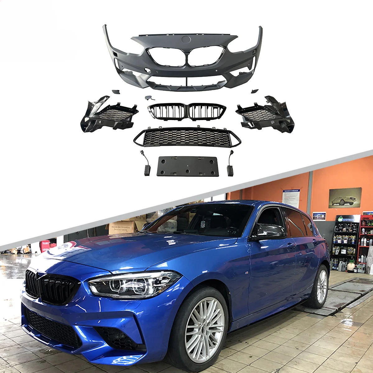 MC стиль авто PP ABS материал корпус комплект передний бампер решетка для BMW F20 LCI
MC стиль авто PP ABS материал корпус комплект передний бампер решетка для BMW F20 LCI