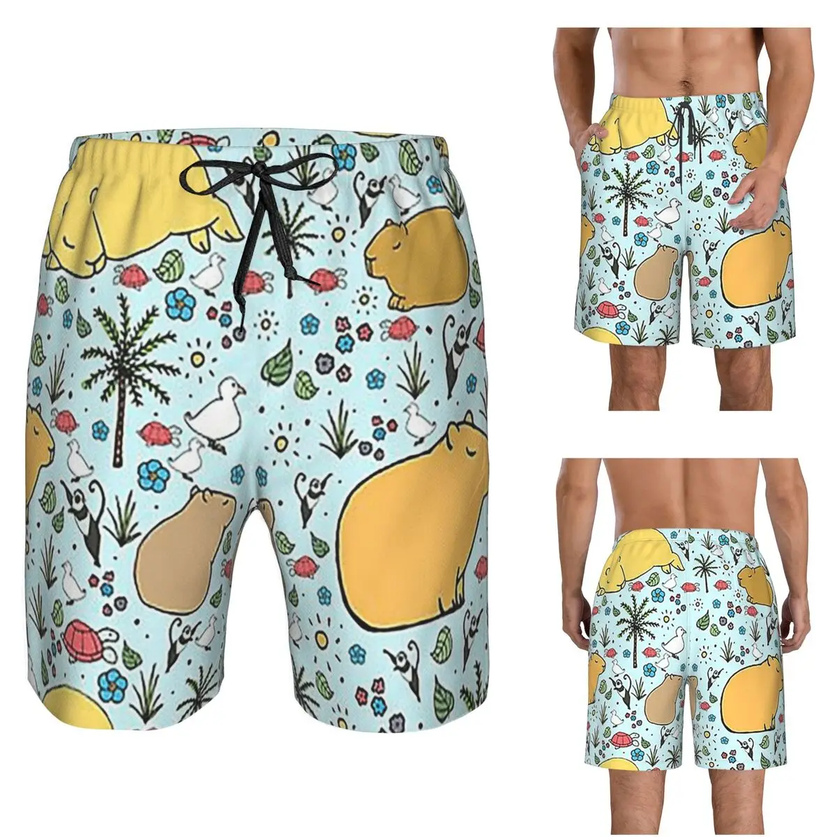 Capybaras In Blue Trunks Beach Board Shorts Casual Quick Dry Swim Summer Men Pants
Capybaras In Blue Trunks Beach Board Shorts Casual Quick Dry Swim Summer Men Pants