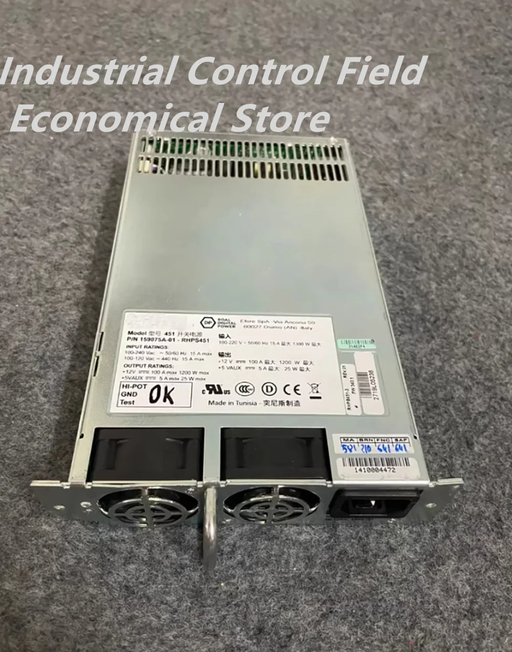 FOR EFORE 451 1200W RHPS451 159075A-01 , PXIE-1092 Chassis Power Supply P/N 159075A-01 - RHPS451
FOR EFORE 451 1200W RHPS451 159075A-01 , PXIE-1092 Chassis Power Supply P/N 159075A-01 - RHPS451