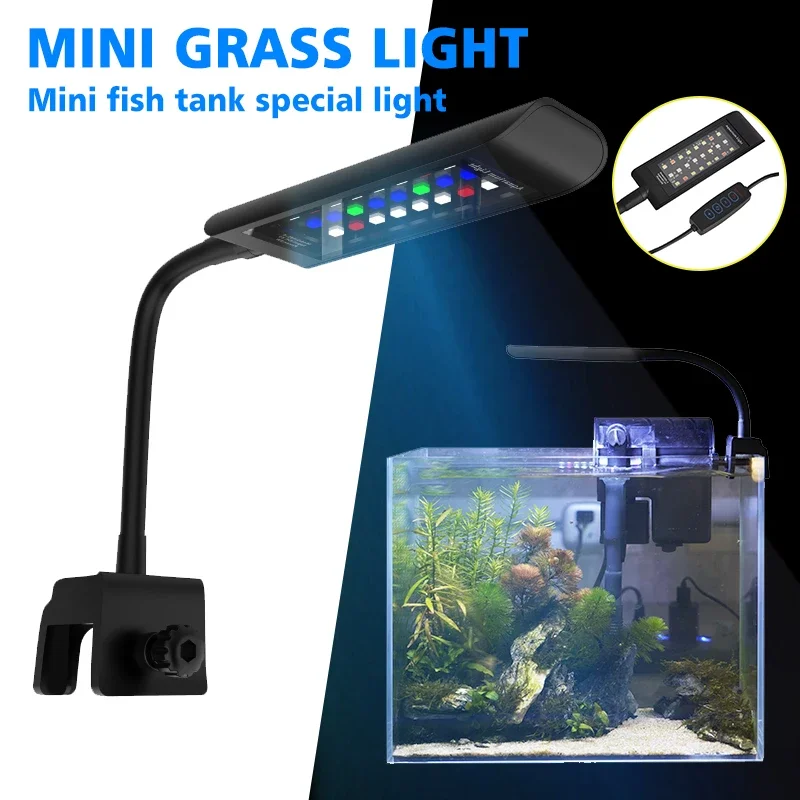 Fish Tank Clip-on Lamp Four Color Aquarium LED Light Full Spectrum Waterproof Lamp Aquarium Plants Grow Lights Decoration Lamps
Fish Tank Clip-on Lamp Four Color Aquarium LED Light Full Spectrum Waterproof Lamp Aquarium Plants Grow Lights Decoration Lamps