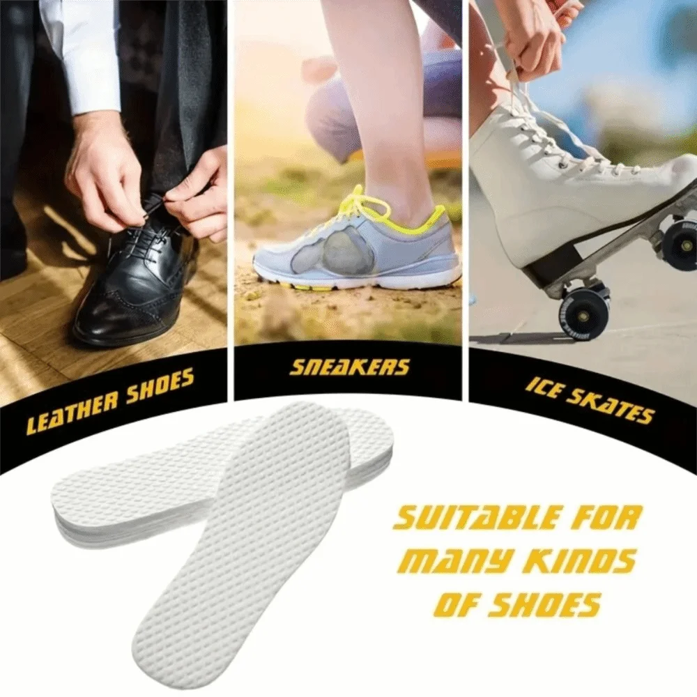 10Pair/Pack Light Weight Breathable Nature Wood Pulp Insoles Soft Deodorant Disposable Insoles Thin Sports Shoes Sole Men Woman
10Pair/Pack Light Weight Breathable Nature Wood Pulp Insoles Soft Deodorant Disposable Insoles Thin Sports Shoes Sole Men Woman