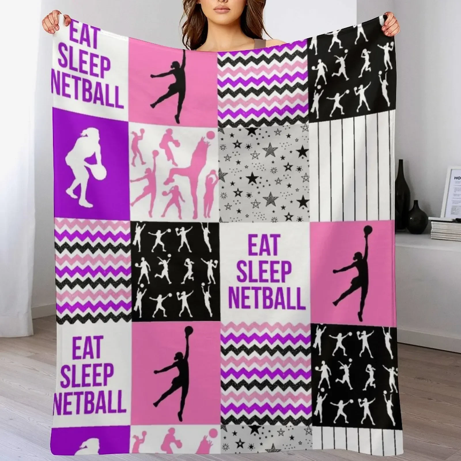 Netball Shape Pattern Purple Gift for Netball Lovers Throw Blanket Loose Sofa Blankets
Netball Shape Pattern Purple Gift for Netball Lovers Throw Blanket Loose Sofa Blankets