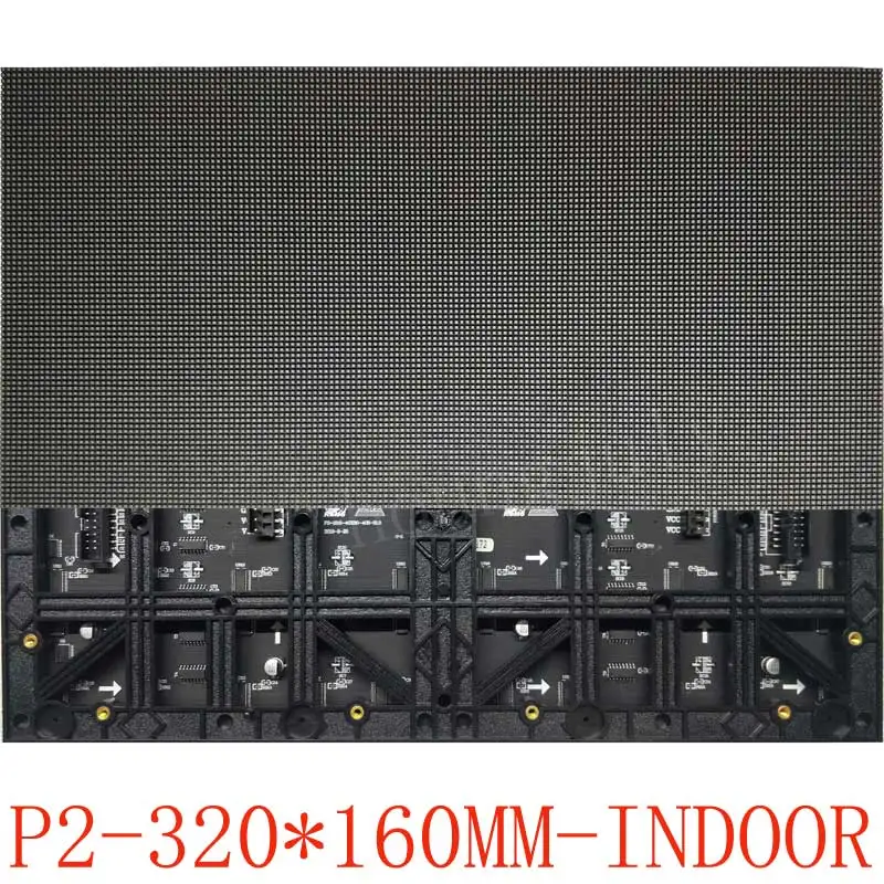 Indoor P2 Full-Color LED Panel 320X160mm Module for Display Stage Stadiums Railways Airports Advertising Computer Phone Control
Indoor P2 Full-Color LED Panel 320X160mm Module for Display Stage Stadiums Railways Airports Advertising Computer Phone Control
