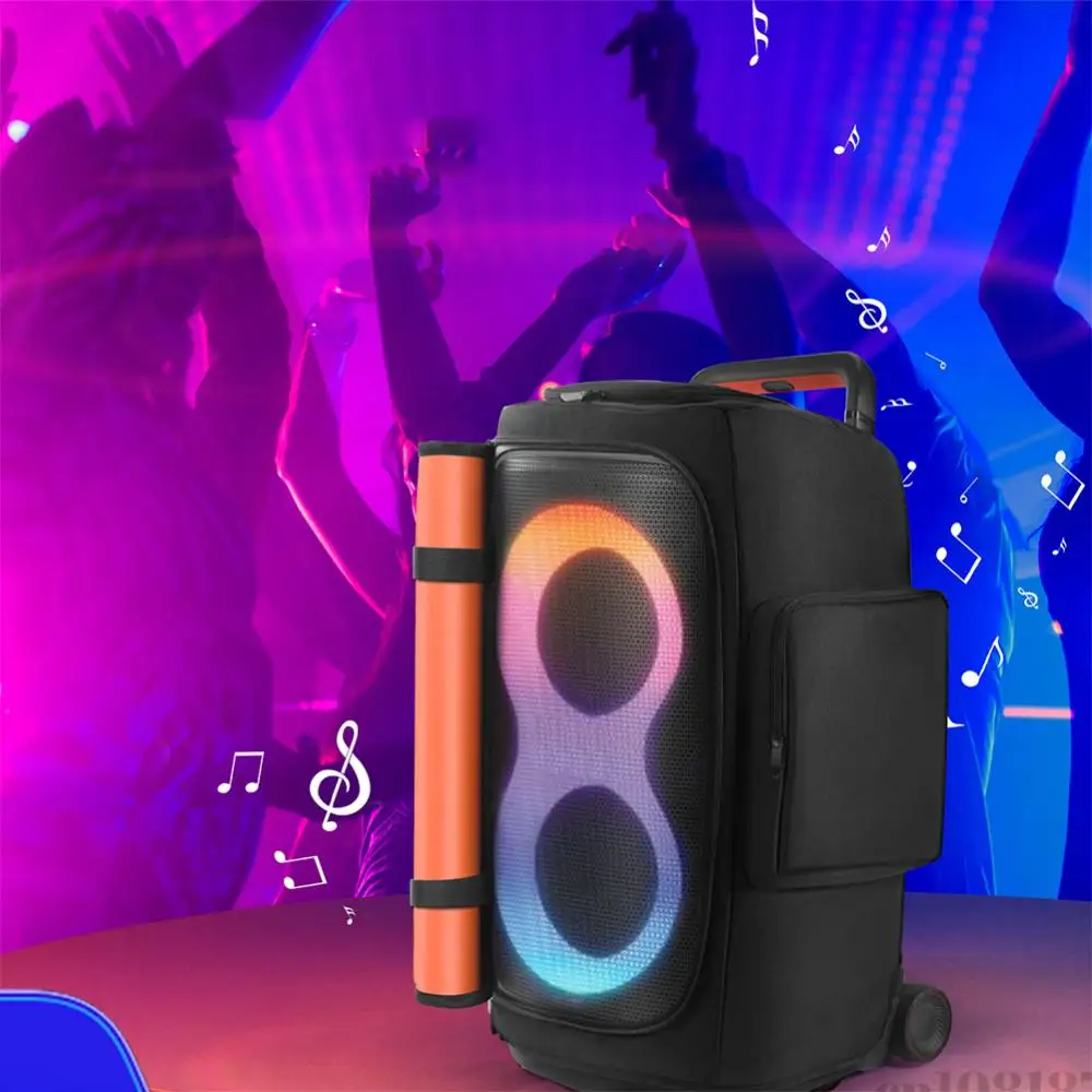 Padded Speaker Protective Cover with Mic Pocket Double-Sided Speaker Storage Bag Zipper Closure for PARTYBOX 520 Storage Bag
Padded Speaker Protective Cover with Mic Pocket Double-Sided Speaker Storage Bag Zipper Closure for PARTYBOX 520 Storage Bag