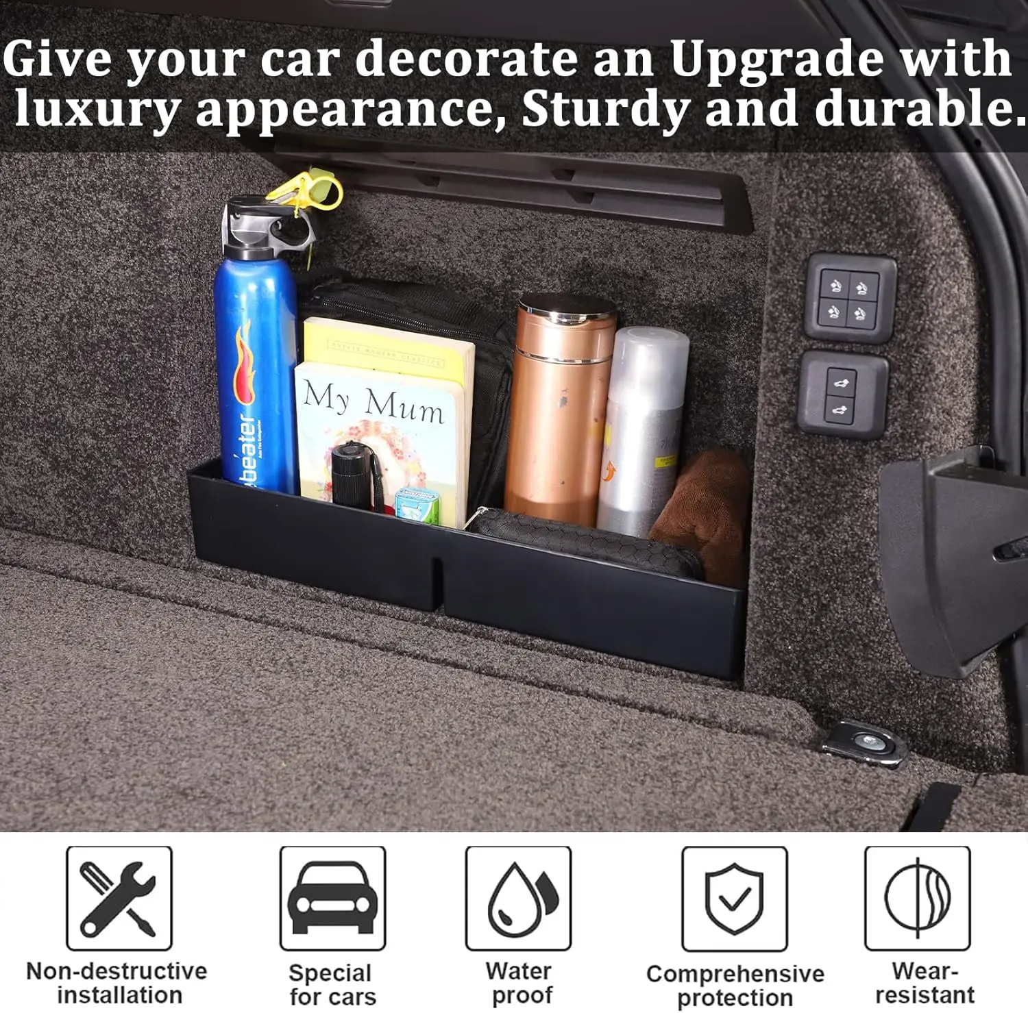 ABS Car Trunk Side Storage Box Board Organizer Box Tray For Land Rover Range Rover Vogue 2013-2022 Container Box Accessories
ABS Car Trunk Side Storage Box Board Organizer Box Tray For Land Rover Range Rover Vogue 2013-2022 Container Box Accessories