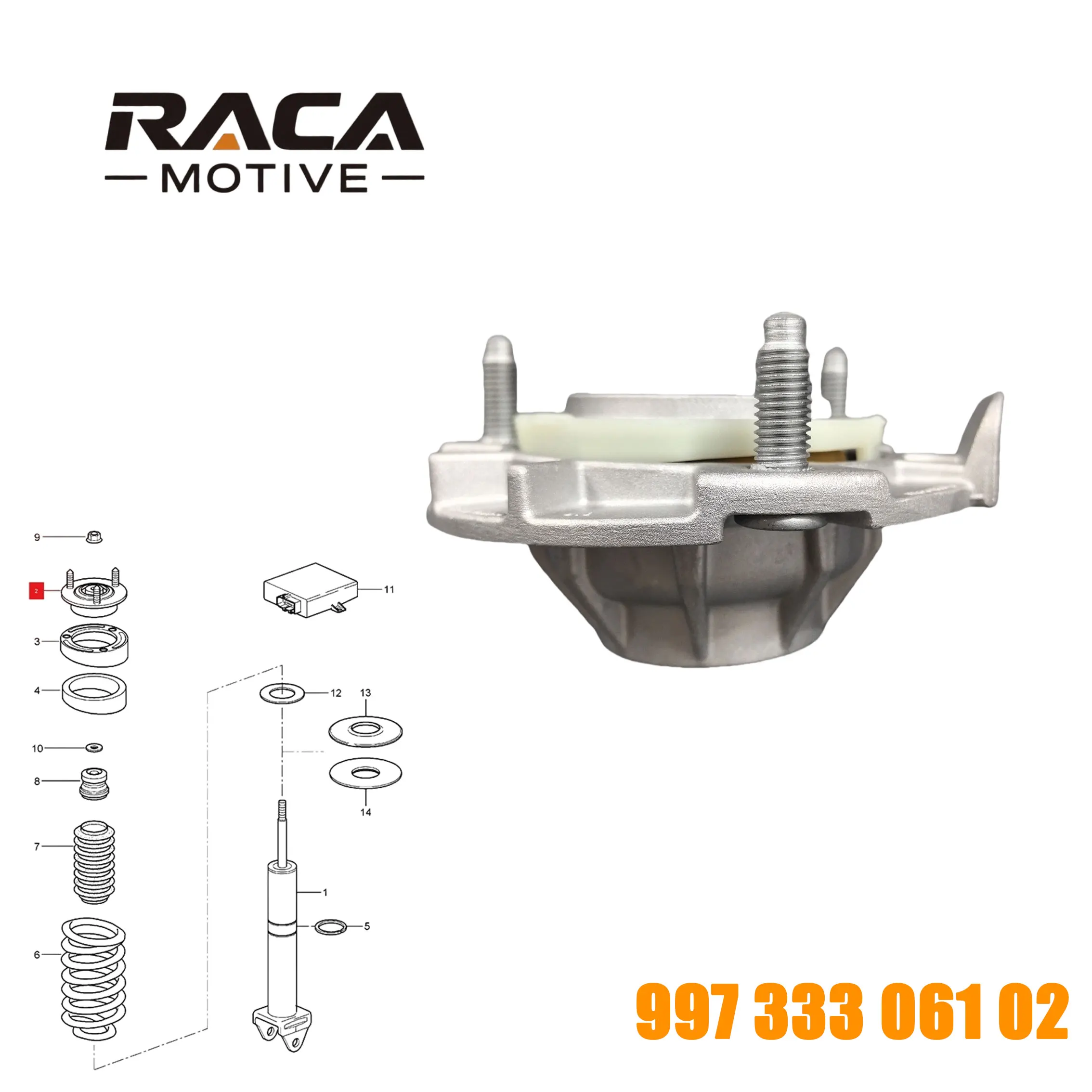 Applicable to Porsche 997 911 independent suspension support bearing (rear axle) shock absorber bracket 99733306101 9973330610/2
Applicable to Porsche 997 911 independent suspension support bearing (rear axle) shock absorber bracket 99733306101 9973330610/2