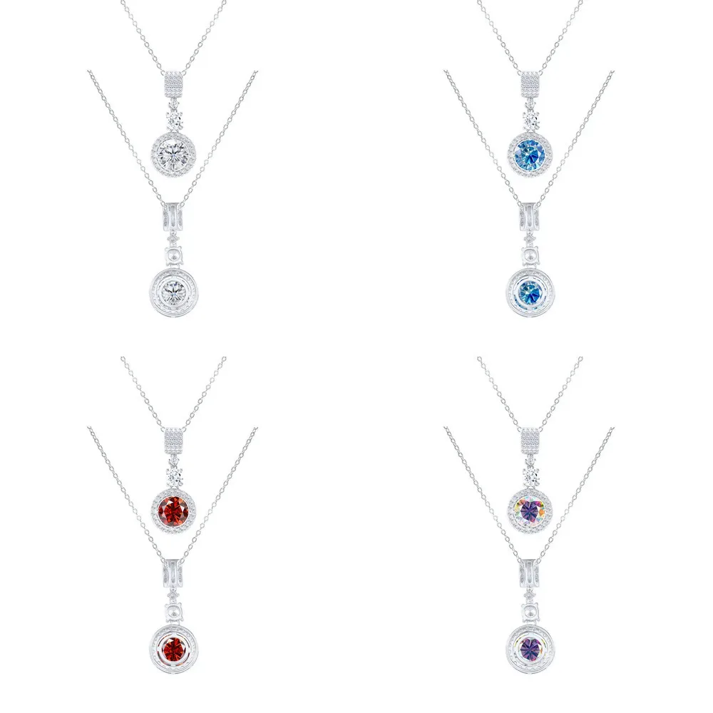 TY 925 Sterling Silver 5CT D Color Moissanite Elegant Pendant Necklace With Certificate Women Necklace For Wedding Date
TY 925 Sterling Silver 5CT D Color Moissanite Elegant Pendant Necklace With Certificate Women Necklace For Wedding Date