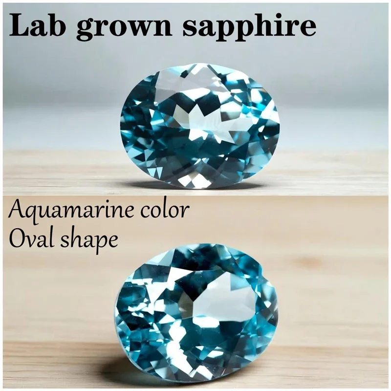 Sapphire Aquamarine Oval Shape VVS1Color Lab Grown Gemstone Advanced Jewelry Making Materials with Certificate Natural Colour
Sapphire Aquamarine Oval Shape VVS1Color Lab Grown Gemstone Advanced Jewelry Making Materials with Certificate Natural Colour