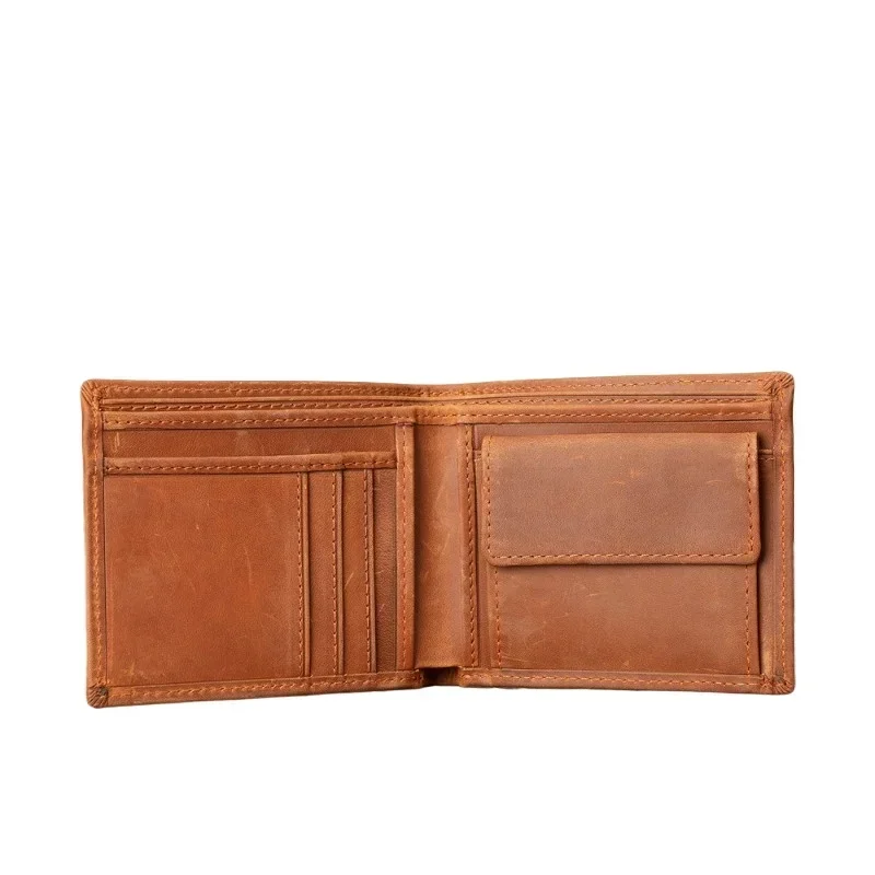 Мужские кошельки из натуральной кожи в стиле ретро, короткие многофункциональные мужские кошельки из воловьей кожи с защитой RFID, классический кошелек с держателем для карт
Мужские кошельки из натуральной кожи в стиле ретро, короткие многофункциональные мужские кошельки из воловьей кожи с защитой RFID, классический кошелек с держателем для карт