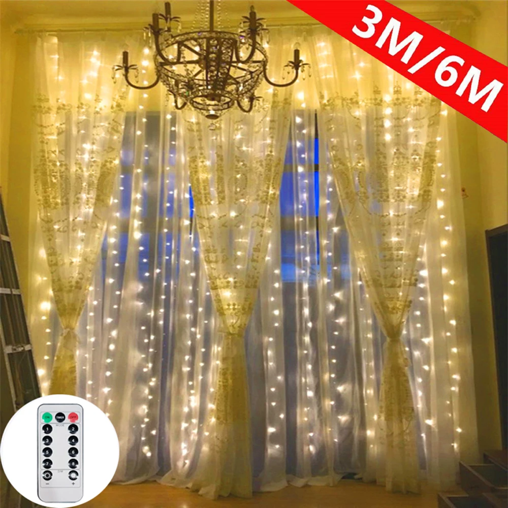 USB Curtain Light Outdoor Fairy String Lights Garden Yard Wedding Birthday Christmas Halloween Party Holiday Decor Lights
USB Curtain Light Outdoor Fairy String Lights Garden Yard Wedding Birthday Christmas Halloween Party Holiday Decor Lights