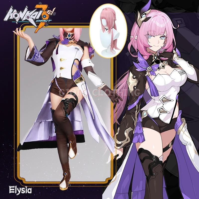 Elysia Cosplay Costume Honkai Impact 3 Carnival Uniform Wig Anime Halloween Costumes Women Game
Elysia Cosplay Costume Honkai Impact 3 Carnival Uniform Wig Anime Halloween Costumes Women Game