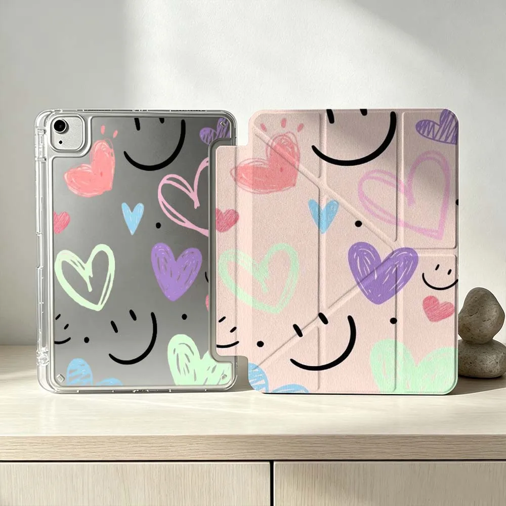 Heart Smiley Face Pattern Soft For iPad Pro Air mini 6 5 4 3 2 1 11th 10th 6th 5th M5 M4 M3 M2 9gen Foldable 3Y Tablet Case
Heart Smiley Face Pattern Soft For iPad Pro Air mini 6 5 4 3 2 1 11th 10th 6th 5th M5 M4 M3 M2 9gen Foldable 3Y Tablet Case
