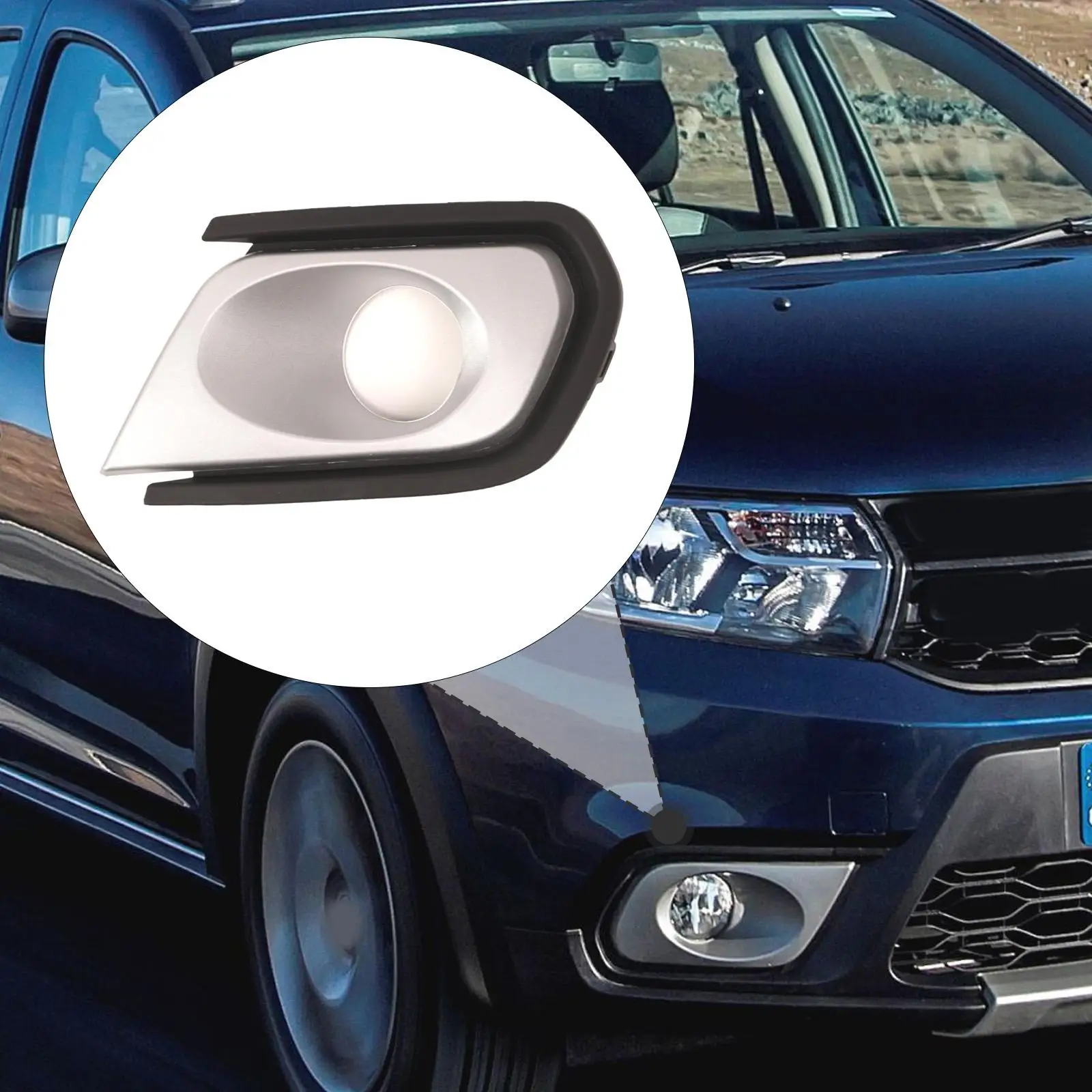Front Side Grille Car Fog Light Trim 261A20186R 261A22179R Fog Light Cover Easy Installation Right for Sandero Stepway
Front Side Grille Car Fog Light Trim 261A20186R 261A22179R Fog Light Cover Easy Installation Right for Sandero Stepway