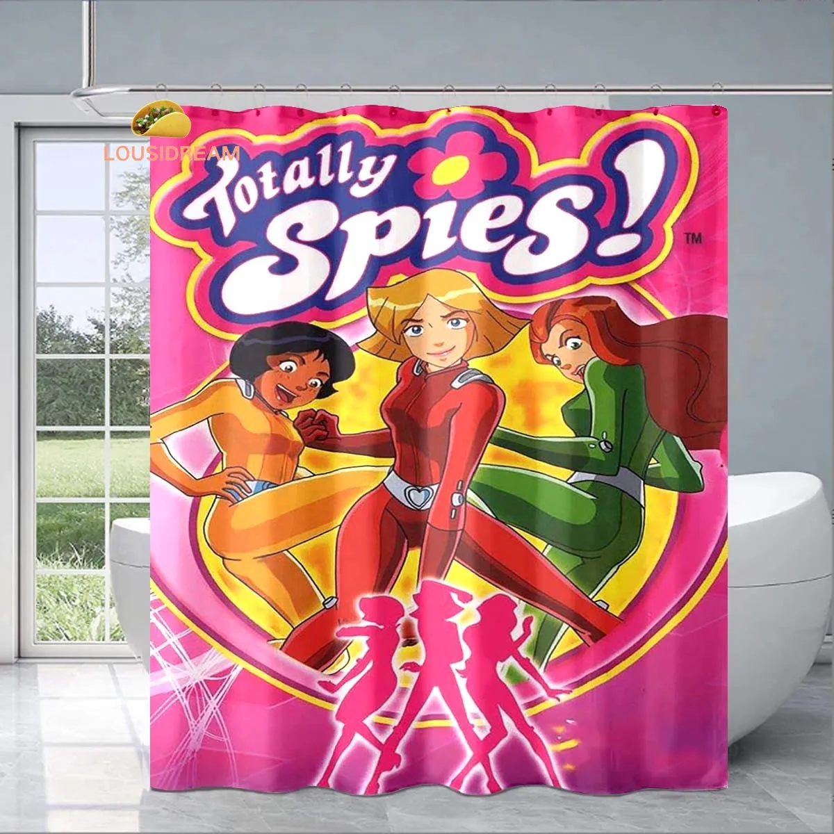 Totally Spies Exquisite Shower Curtain Fashionable Decorative Gift for Adult Children's Bathroom Waterproof and Mildew-proof
Totally Spies Exquisite Shower Curtain Fashionable Decorative Gift for Adult Children's Bathroom Waterproof and Mildew-proof