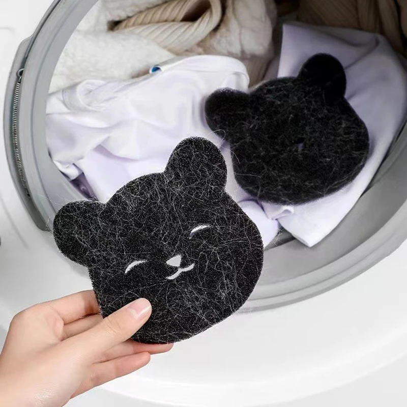 2 /4 Sets Of Household Pet Hair Remover, Machine Washed Bear Sticky Sponge, Reusable, Suitable For Washing Machine, Dryer, Black
2 /4 Sets Of Household Pet Hair Remover, Machine Washed Bear Sticky Sponge, Reusable, Suitable For Washing Machine, Dryer, Black