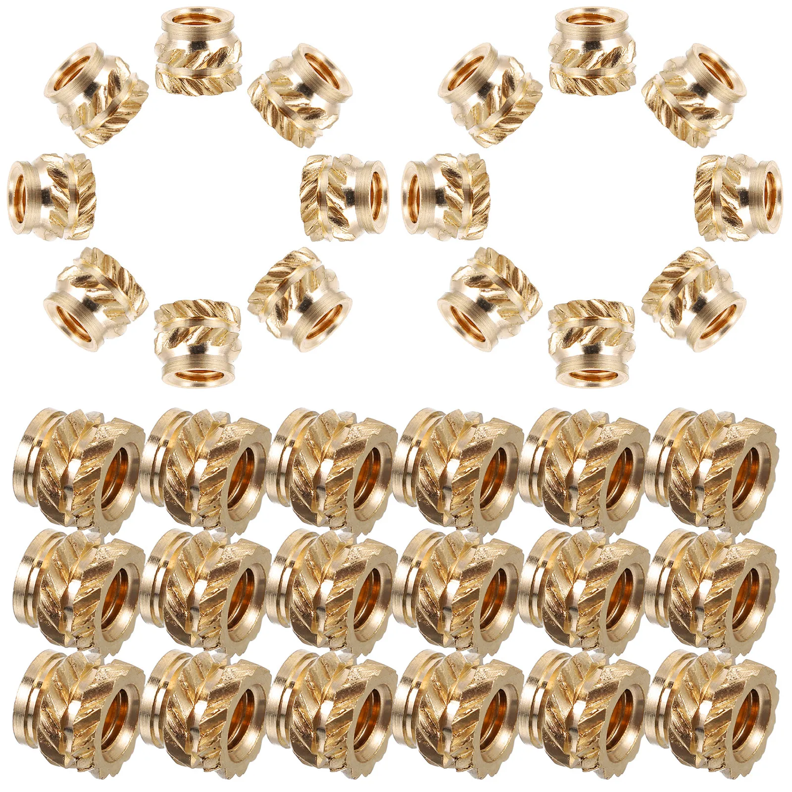 50Pcs M3x4x5 Copper Knurled Heat Embedment Nut Thread Embedment Insert for 3D Printing Molding Machines Strong Sturdy Fastening
50Pcs M3x4x5 Copper Knurled Heat Embedment Nut Thread Embedment Insert for 3D Printing Molding Machines Strong Sturdy Fastening