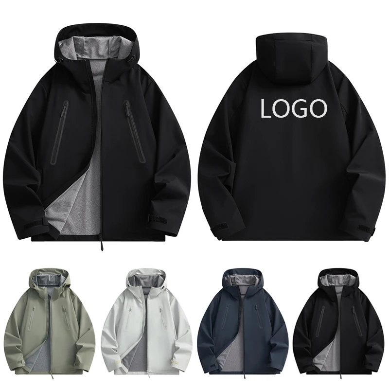Spring Autumn Men Outdoor Windproof Rainproof Thin Jacket Mountaineering Camping Cycling Zipper Hat Wearing Coat Print LOGO
Spring Autumn Men Outdoor Windproof Rainproof Thin Jacket Mountaineering Camping Cycling Zipper Hat Wearing Coat Print LOGO