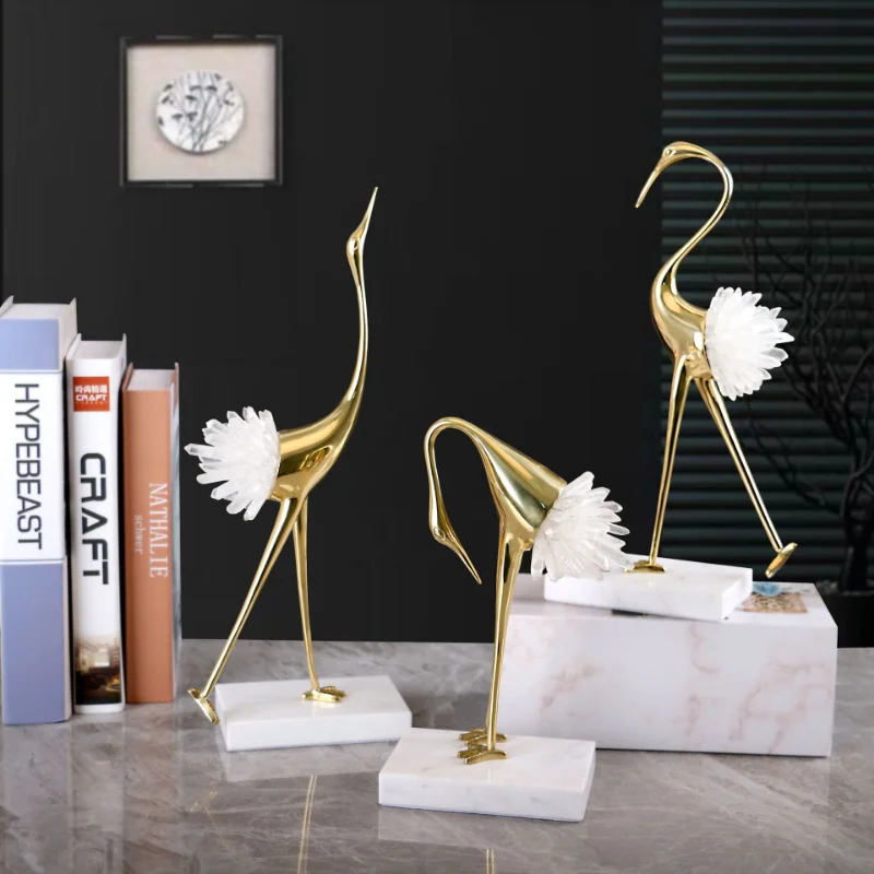 High quality Luxury Pure Copper Crane Decoration,Copper Crystal Luxury Crane,Living Room TV Cabinet Home Decor Collection Gifts
High quality Luxury Pure Copper Crane Decoration,Copper Crystal Luxury Crane,Living Room TV Cabinet Home Decor Collection Gifts