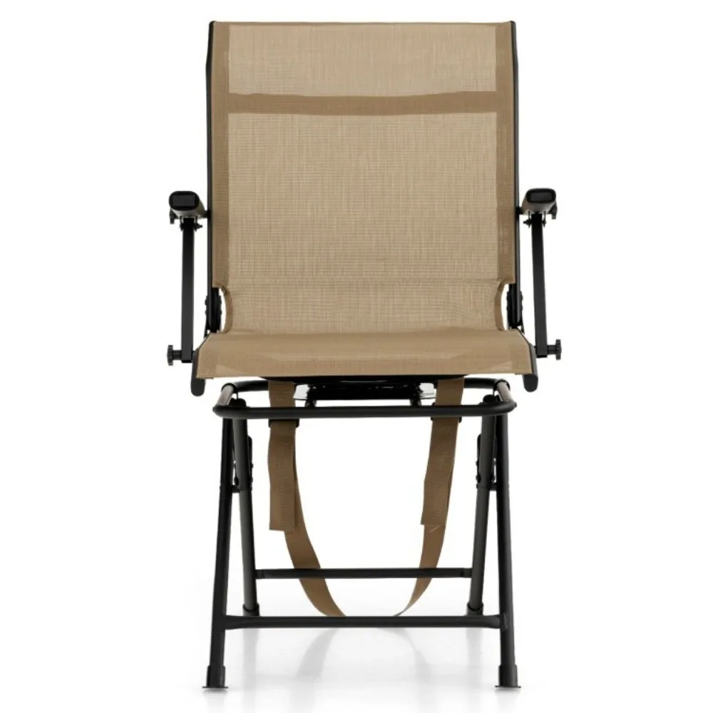 Foldable Swivel Patio Chair Outdoor Hunting Steel Frame Lightweight Armrest Seat
Foldable Swivel Patio Chair Outdoor Hunting Steel Frame Lightweight Armrest Seat