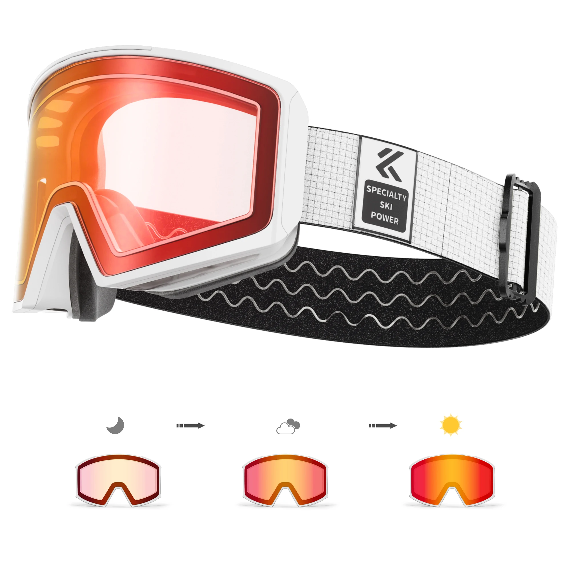 KAPVOE Outdoor Photochromic Ski Goggles Snowboard Men Glasses Winter Snow Women Sunglasses UV400 Magnetic Attraction Lens New
KAPVOE Outdoor Photochromic Ski Goggles Snowboard Men Glasses Winter Snow Women Sunglasses UV400 Magnetic Attraction Lens New