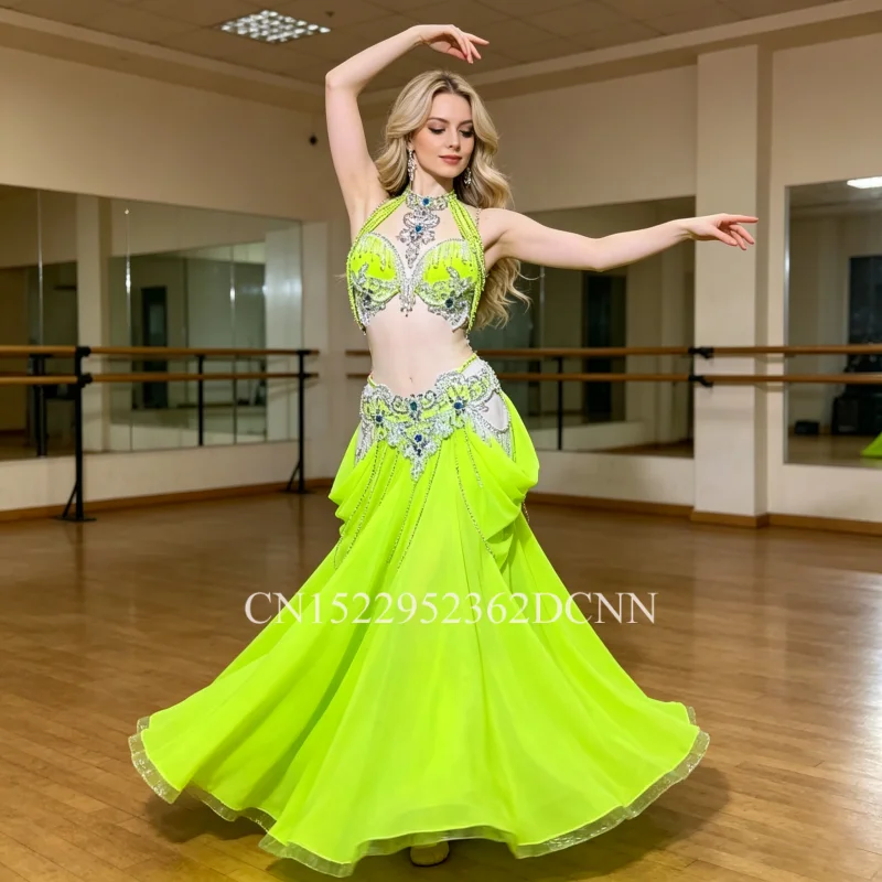 Women Custom Belly Dancer Costume Oriental Performance Competition Outfit Professional Adult Children's Cinturon Danza Oriental
Women Custom Belly Dancer Costume Oriental Performance Competition Outfit Professional Adult Children's Cinturon Danza Oriental
