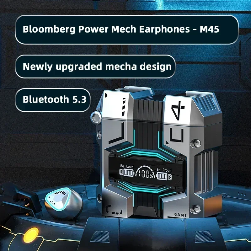 Earbud Wireless Bluetooth Headphones TWS Mecha In-Ear Noise Reduction Earphones Touch Control Gaming Headset Low Latency
Earbud Wireless Bluetooth Headphones TWS Mecha In-Ear Noise Reduction Earphones Touch Control Gaming Headset Low Latency
