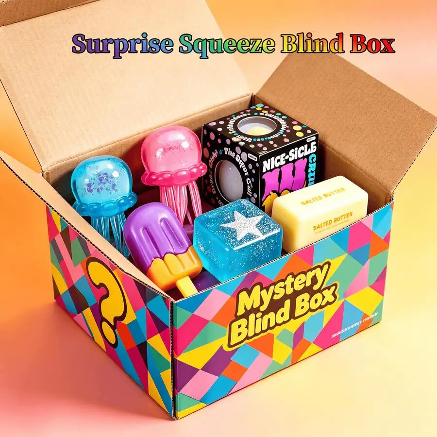 Surprise Squeeze Toy Mystery Blind Box – 3 Independent Random Draws Lucky Surprise ,Ultra-Soft Slow Rising Squishies, A Stress-Relief Gadget Squish, A Cone-Shaped Sensory
Surprise Squeeze Toy Mystery Blind Box – 3 Independent Random Draws Lucky Surprise ,Ultra-Soft Slow Rising Squishies, A Stress-Relief Gadget Squish, A Cone-Shaped Sensory