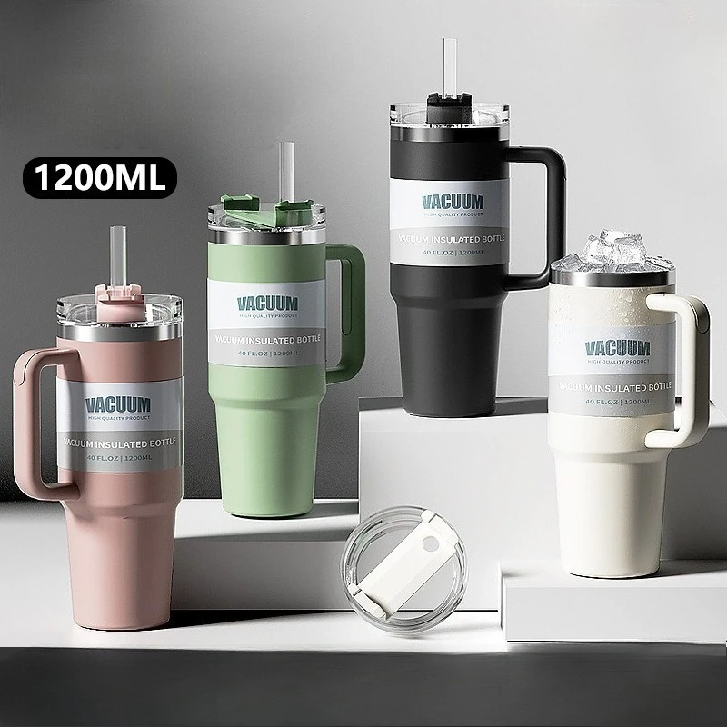 Автомобильный стакан на 40 унций, термостакан из нержавеющей стали 304 с соломинкой, стакан для мороженого, автомобильный стакан для воды
Автомобильный стакан на 40 унций, термостакан из нержавеющей стали 304 с соломинкой, стакан для мороженого, автомобильный стакан для воды