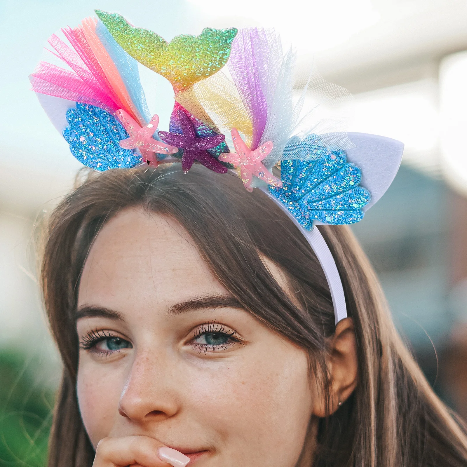 Mermaid Headband Girls Hair Accessories Fashion Hoop Party Child Headdress Hairstyle Tool Unique Design Safe Durable for Costume
Mermaid Headband Girls Hair Accessories Fashion Hoop Party Child Headdress Hairstyle Tool Unique Design Safe Durable for Costume