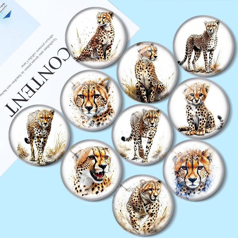 Cheetah Clipart 10pcs12mm/16mm/18mm/25mm Round Photo Glass Cabochon Demo Flat Back Making findings
Cheetah Clipart 10pcs12mm/16mm/18mm/25mm Round Photo Glass Cabochon Demo Flat Back Making findings