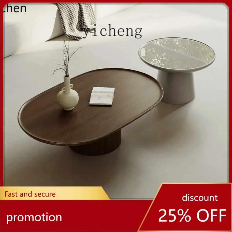 HXL small apartment coffee table living room home modern simple wabi-sabi wind round coffee table combination
HXL small apartment coffee table living room home modern simple wabi-sabi wind round coffee table combination