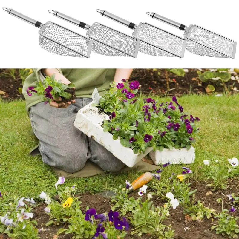 Stainless Steel Garden Sand Sieve Efficient Tool Space Saving Design For Rock Sand Beach Potting Lawn Gardening Use
Stainless Steel Garden Sand Sieve Efficient Tool Space Saving Design For Rock Sand Beach Potting Lawn Gardening Use