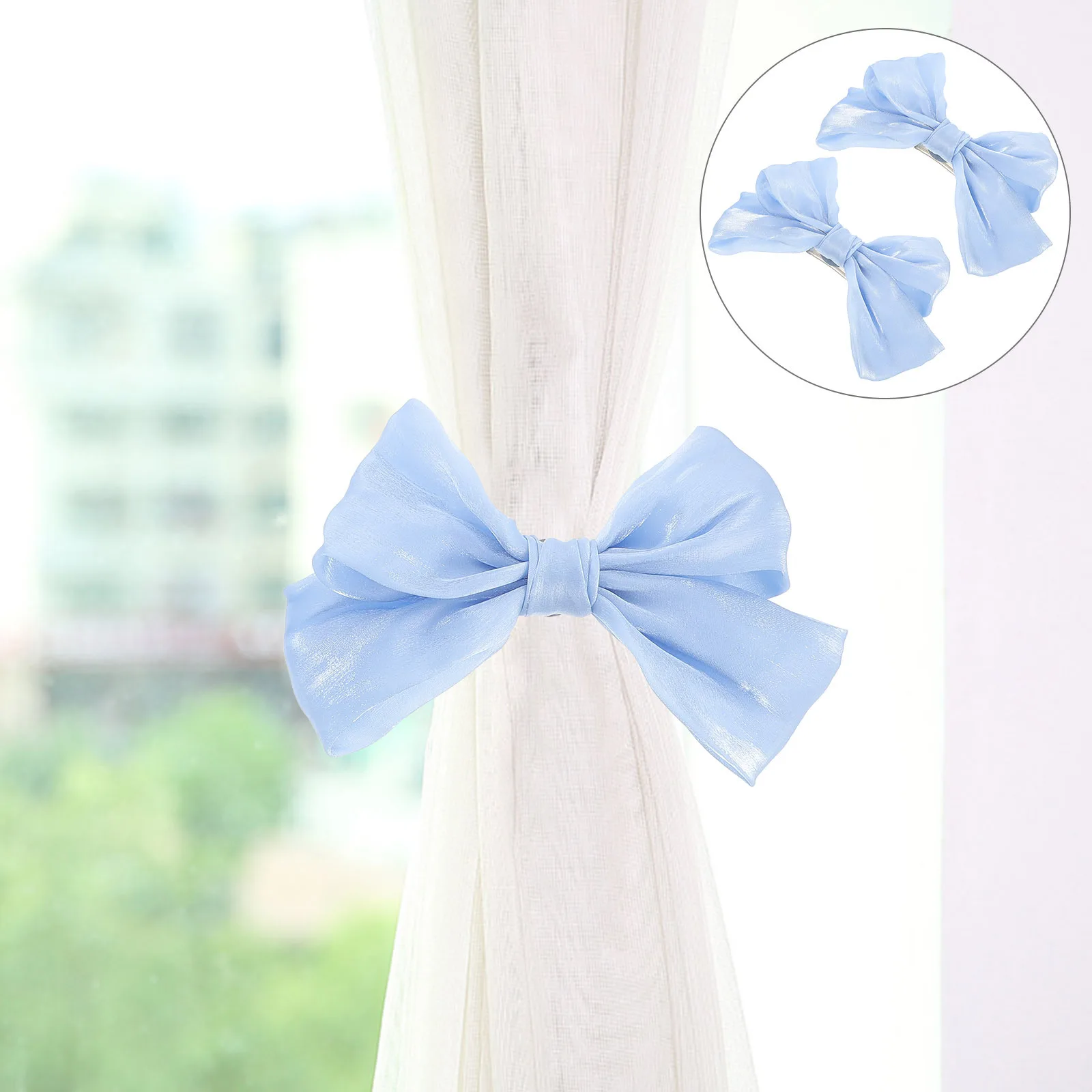 2Pcs Bow Curtain Tieback Home Decor Clips Easy Install No Tools Required Bow Curtain Tieback Drape Holder
2Pcs Bow Curtain Tieback Home Decor Clips Easy Install No Tools Required Bow Curtain Tieback Drape Holder