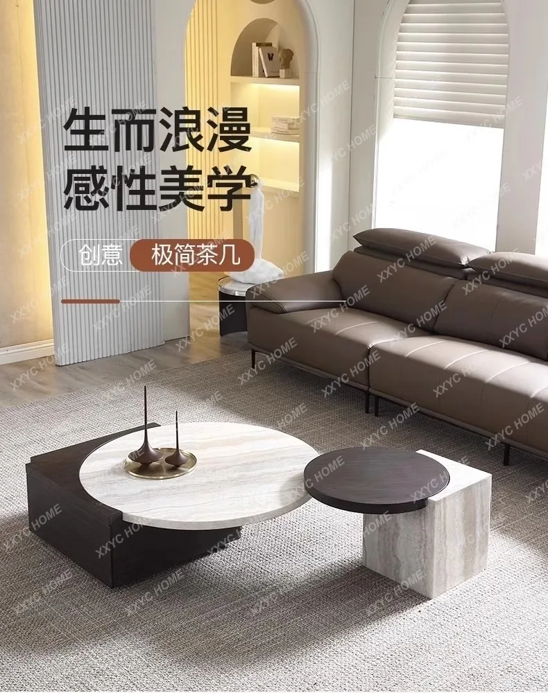X40 Modern Light Luxury Size Round Coffee Table Combination Simple Large Apartment Living Room Cave Stone Tea Table
X40 Modern Light Luxury Size Round Coffee Table Combination Simple Large Apartment Living Room Cave Stone Tea Table