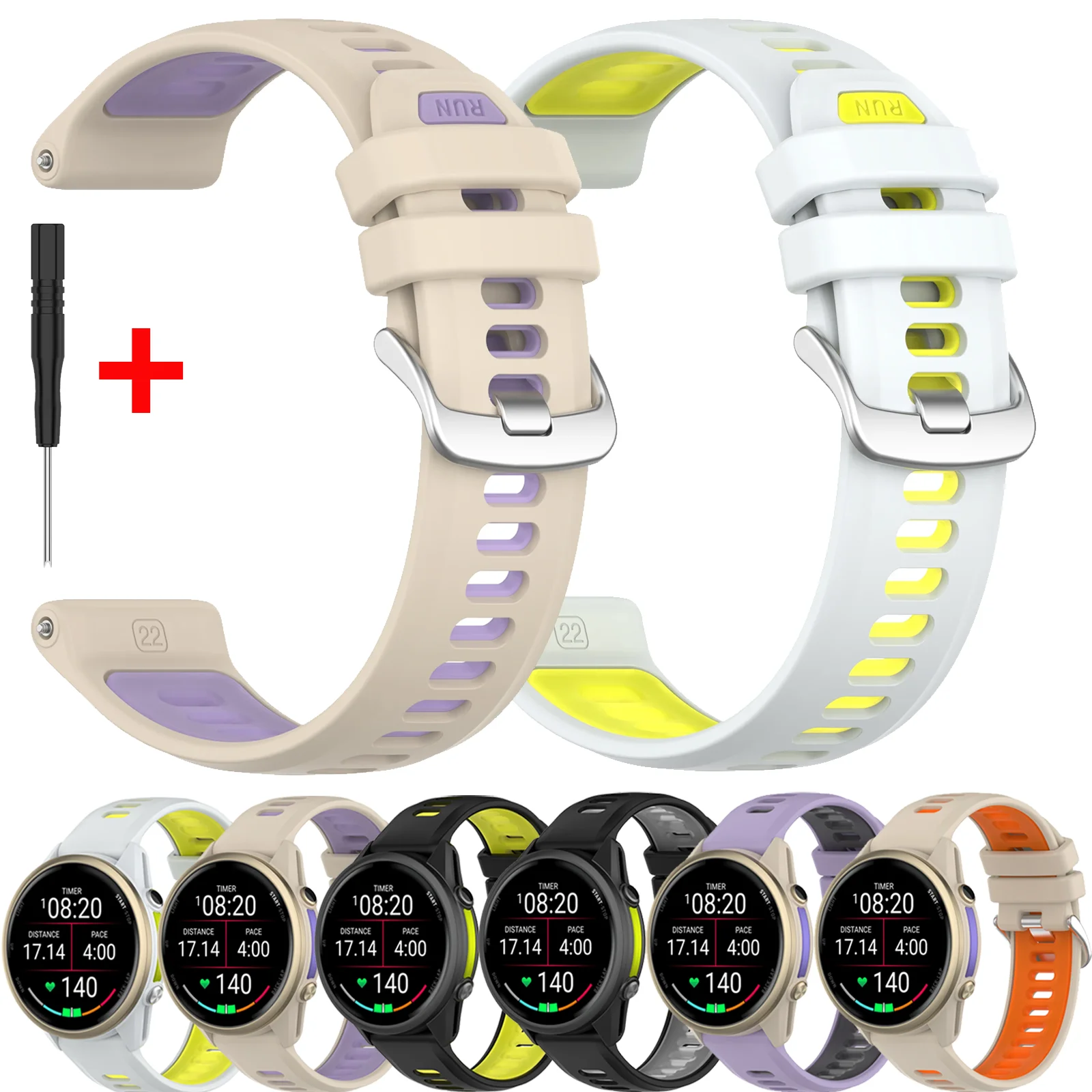 Official Silicone Strap for Garmin Forerunner 970 955 945 935 745 Two-tone Sports Breathable Forerunner 965 Bracelet Wristband
Official Silicone Strap for Garmin Forerunner 970 955 945 935 745 Two-tone Sports Breathable Forerunner 965 Bracelet Wristband