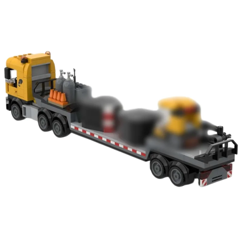 Engineering Crane Support Flatbed Trailer Truck Building Blocks Realistic Construction Vehicle Decor
Engineering Crane Support Flatbed Trailer Truck Building Blocks Realistic Construction Vehicle Decor