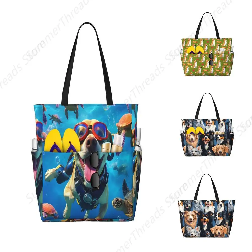 Sage Green Cute Corgi Dogs Love Heart Пляжная сумка, водонепроницаемая пескозащитная пляжная сумка-тоут, большая вместимость, складная для женщин
Sage Green Cute Corgi Dogs Love Heart Пляжная сумка, водонепроницаемая пескозащитная пляжная сумка-тоут, большая вместимость, складная для женщин