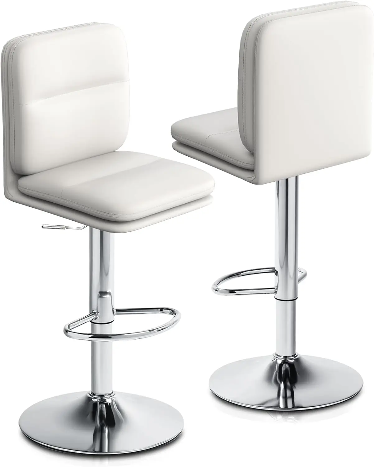 Pu Leather Bar Stools Set Of 2, Modern Swivel Barstools Height Adjustable Counter Height Lift Pub Chair For Kitchen Dining
Pu Leather Bar Stools Set Of 2, Modern Swivel Barstools Height Adjustable Counter Height Lift Pub Chair For Kitchen Dining