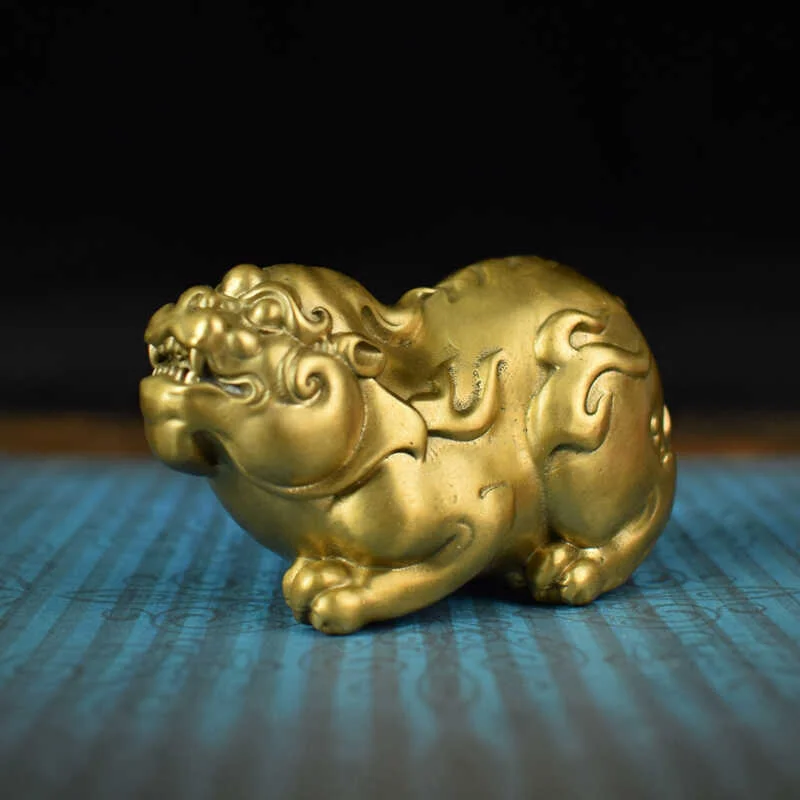 Solid Brass Pi Xiu Wealth Ornament Office Desk Car Dashboard Decor Figurine
Solid Brass Pi Xiu Wealth Ornament Office Desk Car Dashboard Decor Figurine