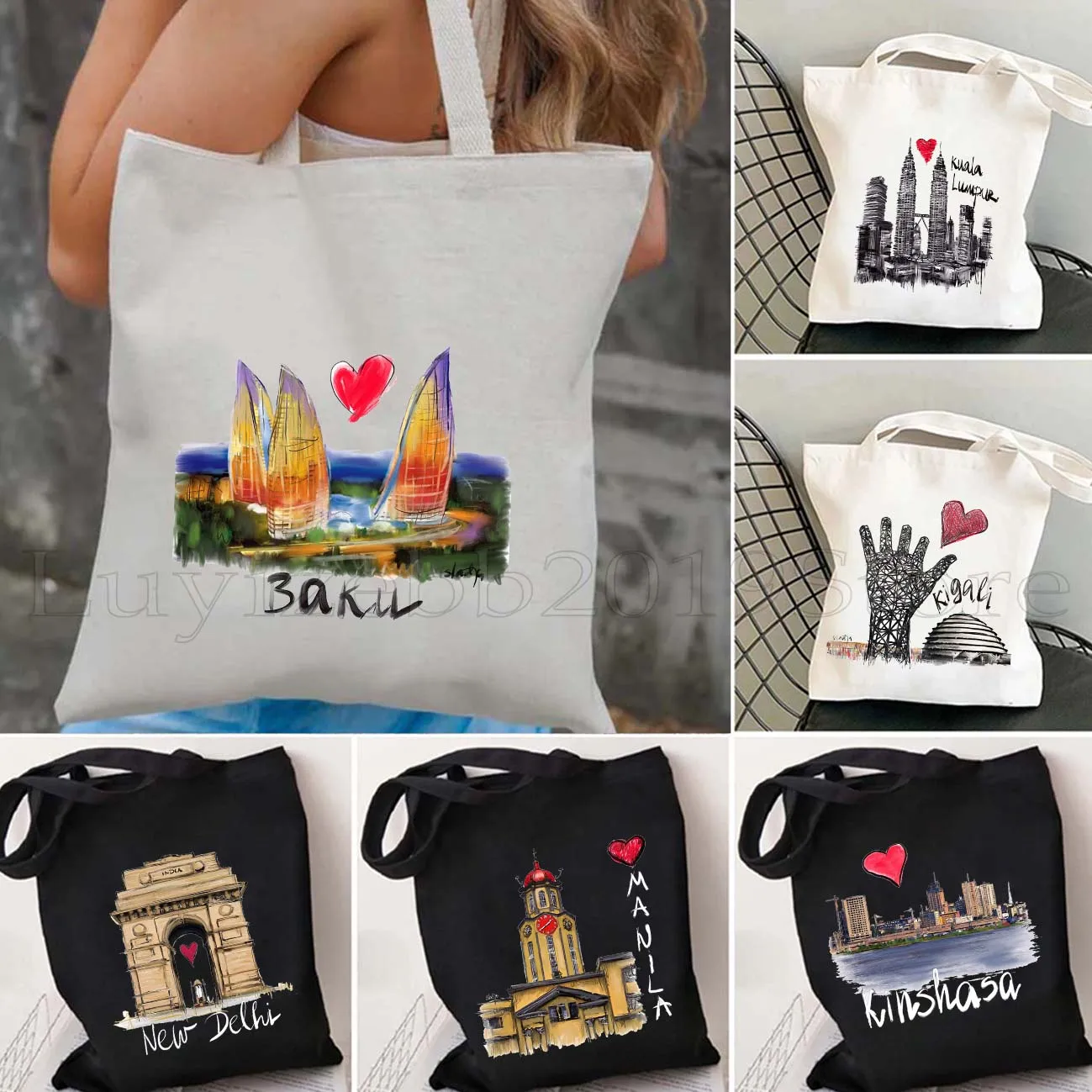 Kuala Lumpur Algiers Baku Amman New Delhi Muscat Moroni Los Angeles Luanda Lima Luanda Canvas Tote Bag Harajuku Cotton Handbag
Kuala Lumpur Algiers Baku Amman New Delhi Muscat Moroni Los Angeles Luanda Lima Luanda Canvas Tote Bag Harajuku Cotton Handbag