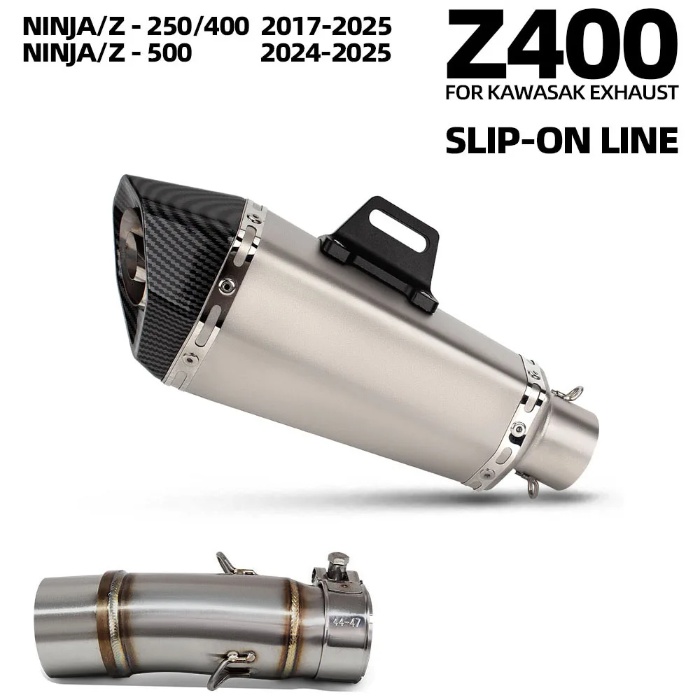 Z500 Exhaust Muffler For Kawasaki Ninja 250/400/500 SE Z250 Z400 Z500SE 2017-2026 Motorcycle Slip on Line Exhausts Tail Tube
Z500 Exhaust Muffler For Kawasaki Ninja 250/400/500 SE Z250 Z400 Z500SE 2017-2026 Motorcycle Slip on Line Exhausts Tail Tube
