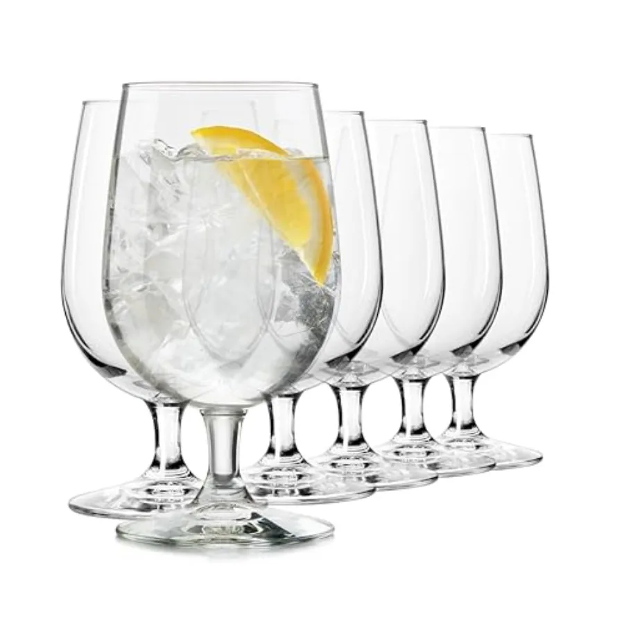 Entertaining Stemmed Water Glasses Clear Multi-Purpose Water Goblet Set of Dishwasher Safe 16 oz Goblet Glasses for Parties
Entertaining Stemmed Water Glasses Clear Multi-Purpose Water Goblet Set of Dishwasher Safe 16 oz Goblet Glasses for Parties