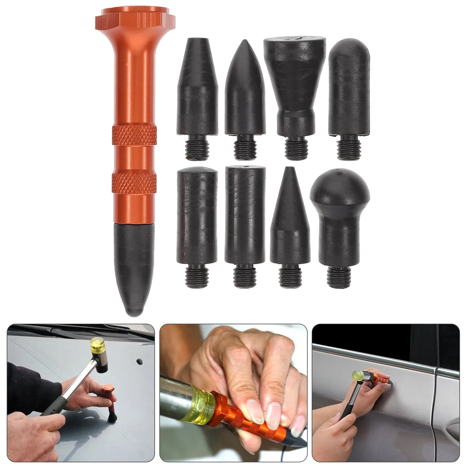 Aluminum Alloy Kit 9 Heads Changeable Tap Down Tool Removing Dent Without Damage High Strength Wear Resistant
Aluminum Alloy Kit 9 Heads Changeable Tap Down Tool Removing Dent Without Damage High Strength Wear Resistant