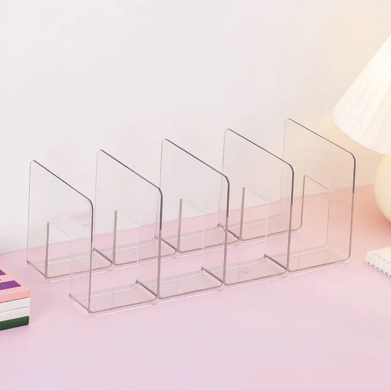 Bookstand desktop multi-block bookboard four-column book storage transparent storage rack divider bookends
Bookstand desktop multi-block bookboard four-column book storage transparent storage rack divider bookends
