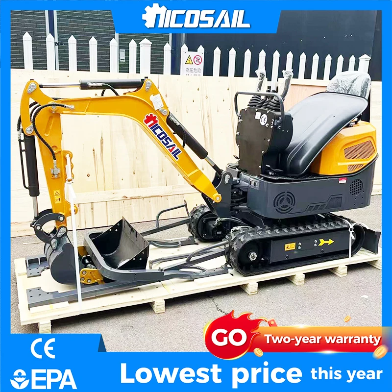 Nicosail Hot Sale Small Excavators EPA/CE Mini Digger 1.2 Ton Hydraulic Mini Excavator
Nicosail Hot Sale Small Excavators EPA/CE Mini Digger 1.2 Ton Hydraulic Mini Excavator